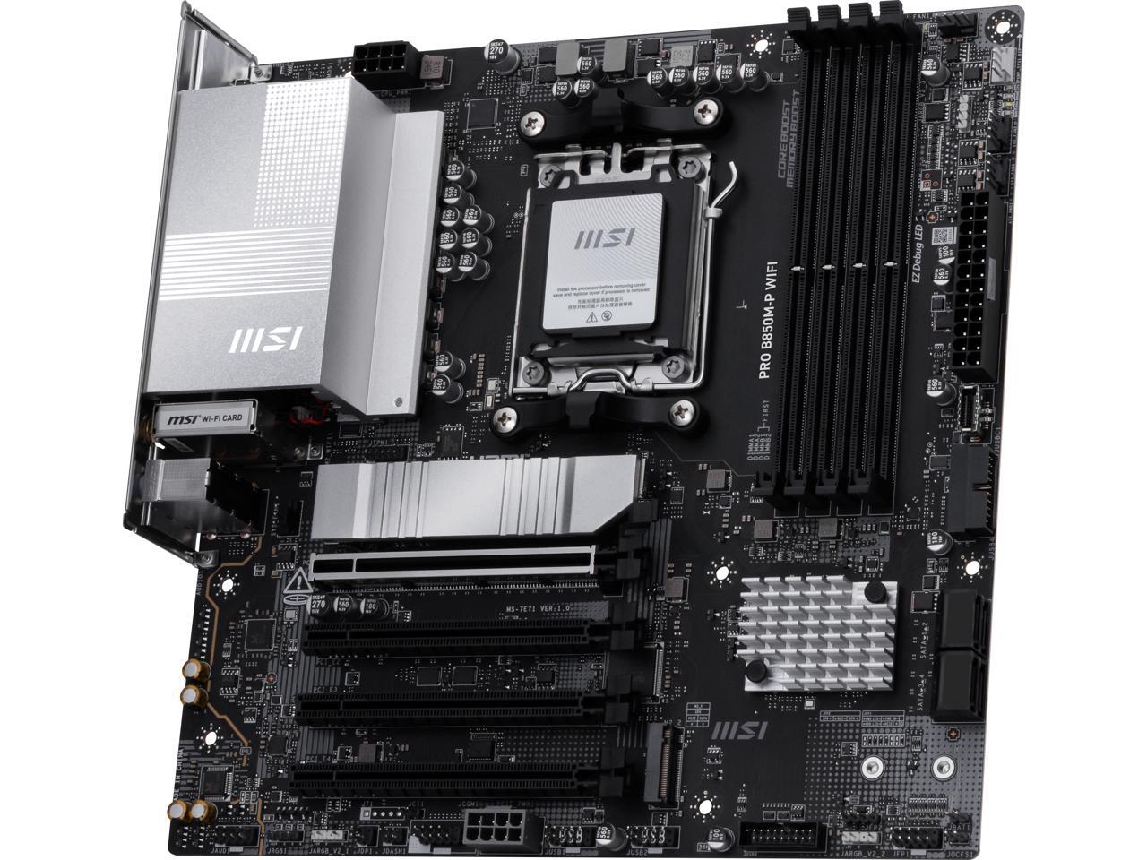 Материнская плата MSI PRO B850 – обзор и цена Am5 Micro Atx Pcie 5.0 Motherboard